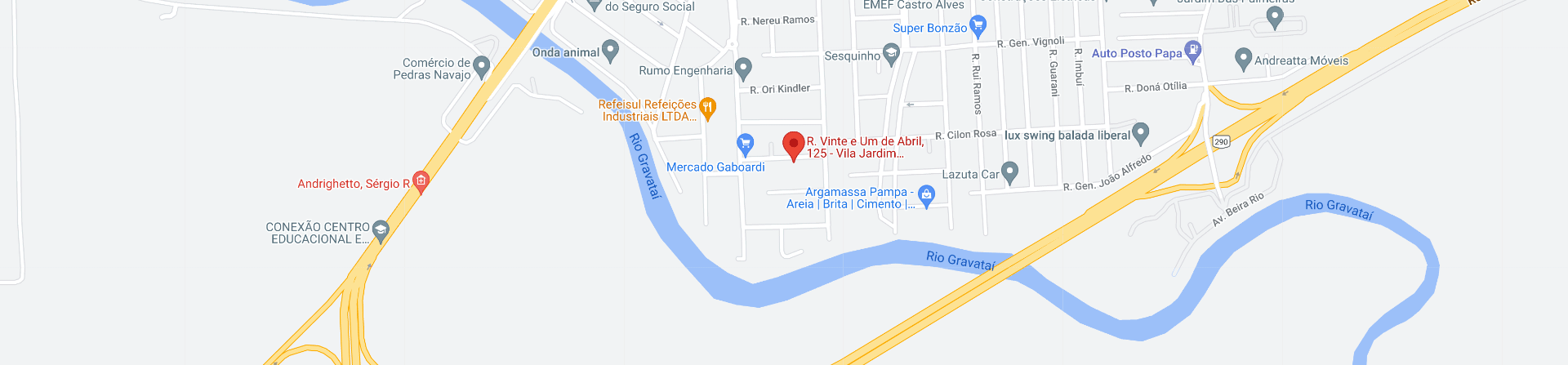 Mapa para Comercial Roma